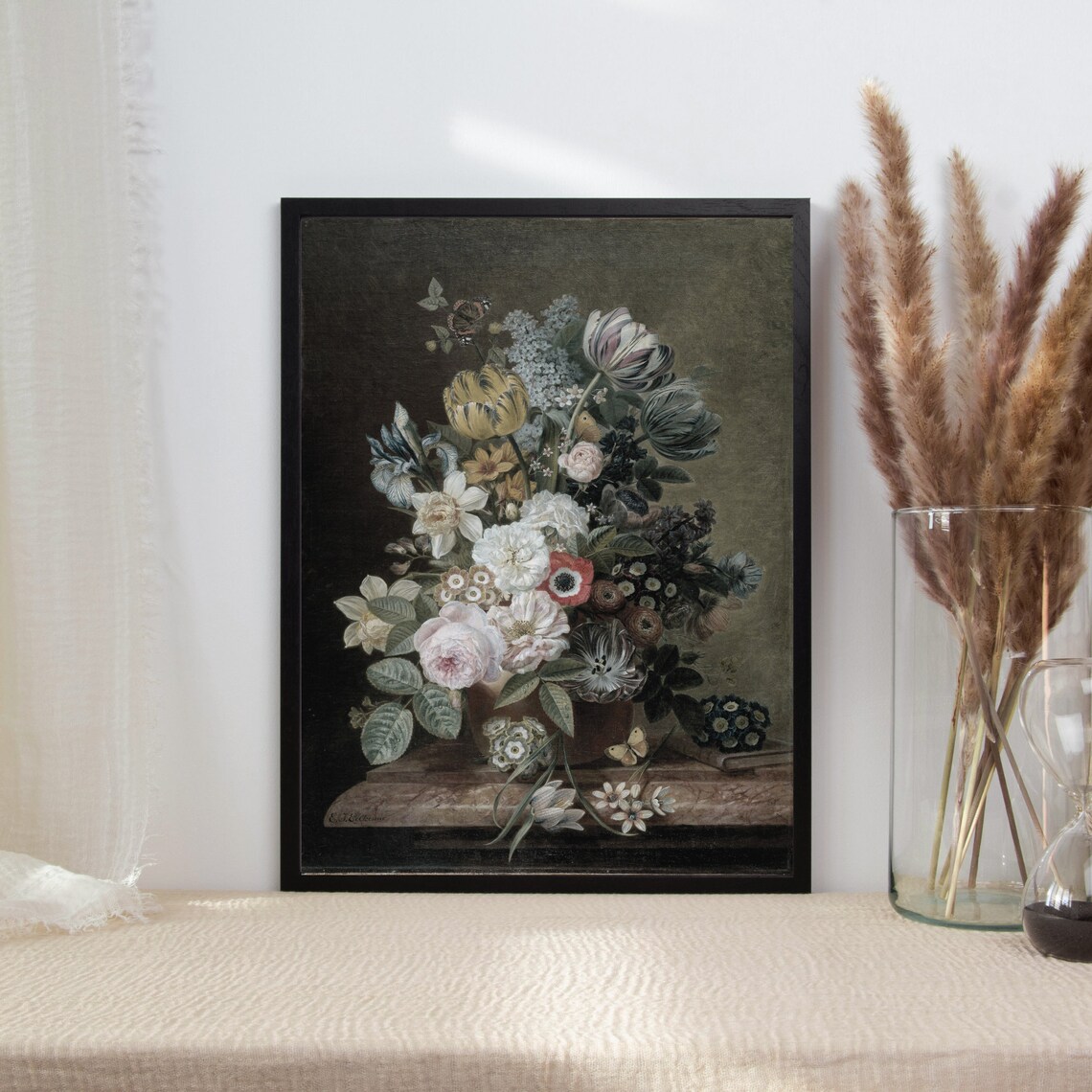 Vintage Flower Still Life, Antique Botanical Art Print - Image 2
