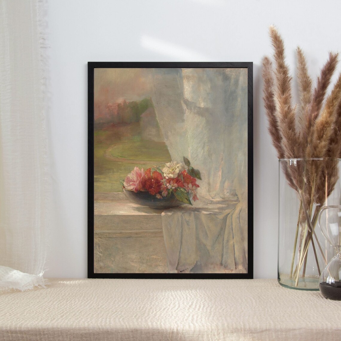 Vintage Still Life Flower Painting, Floral Art Print - Image 2