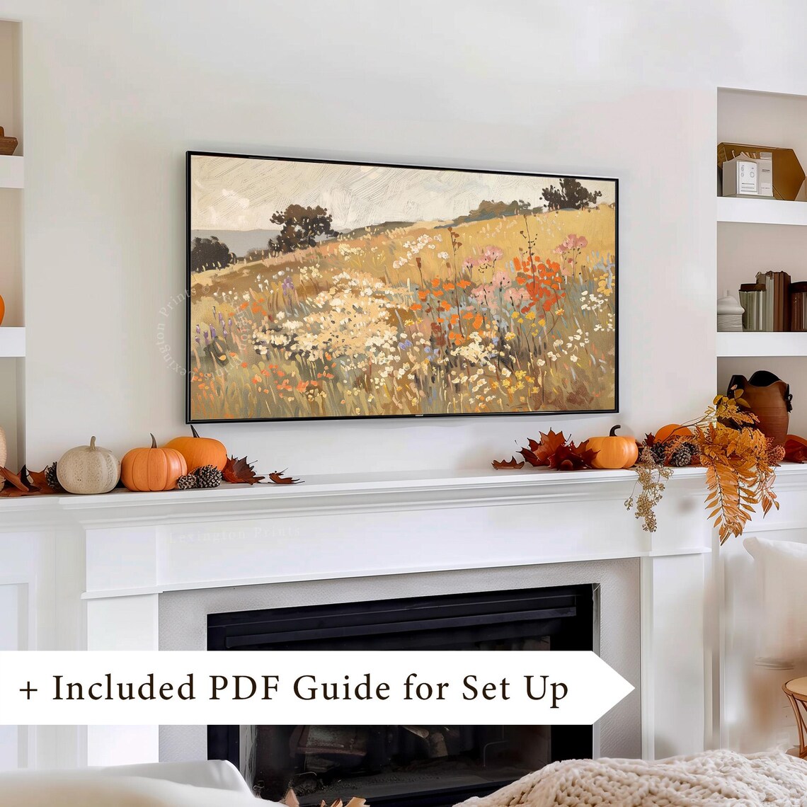 Fall Wildflower Tv Art Autumn Tv Art Frame Tv Art Spring Tv Art Wildflower Tv Art Fall Decor Vintage Fall Tv Art Floral Art 748 - Image 8