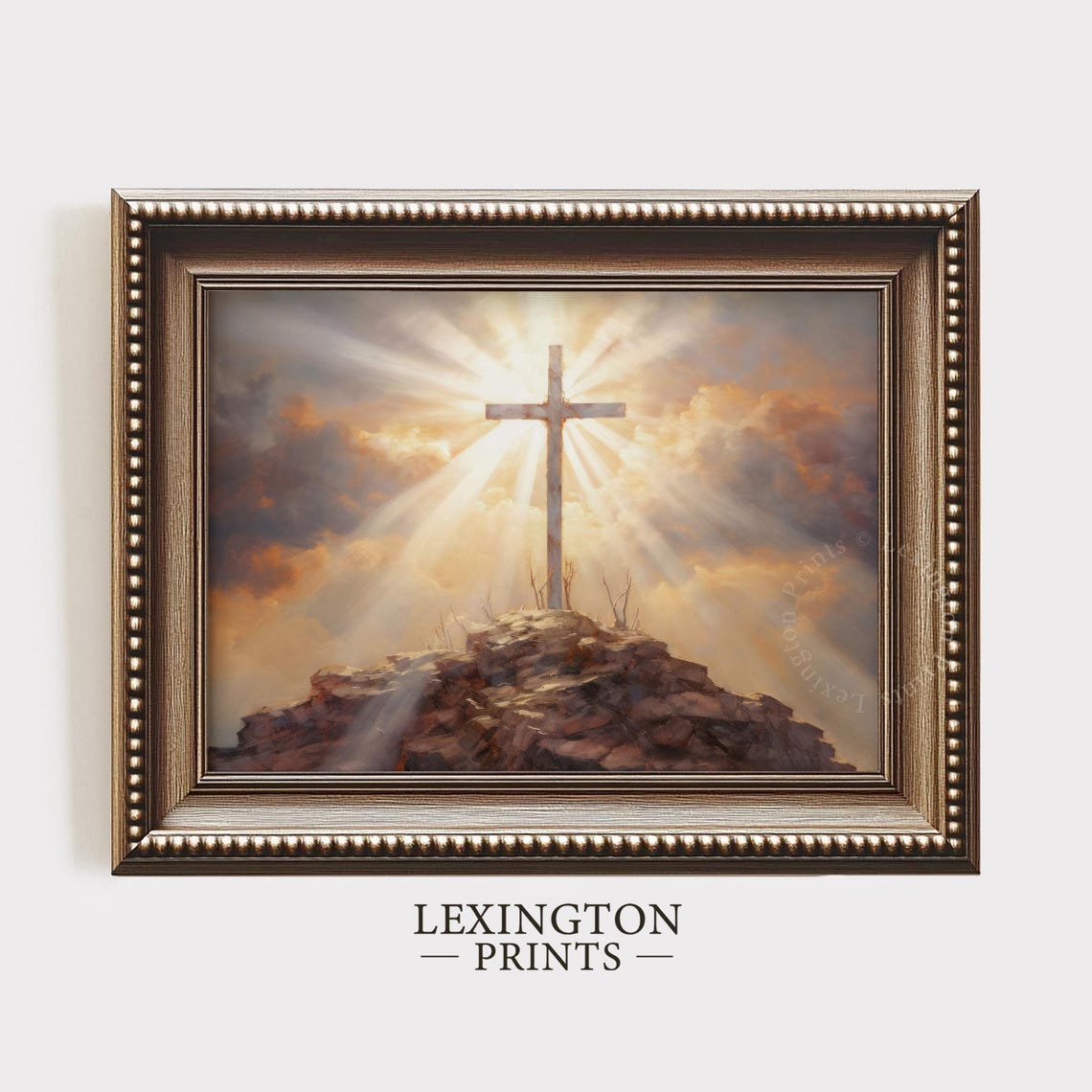 Christian Wall Art Christian Cross Art Art Christian Print Religious Art Oil Painting Vintage Christian Painting Jesus Art 382 - Image 5
