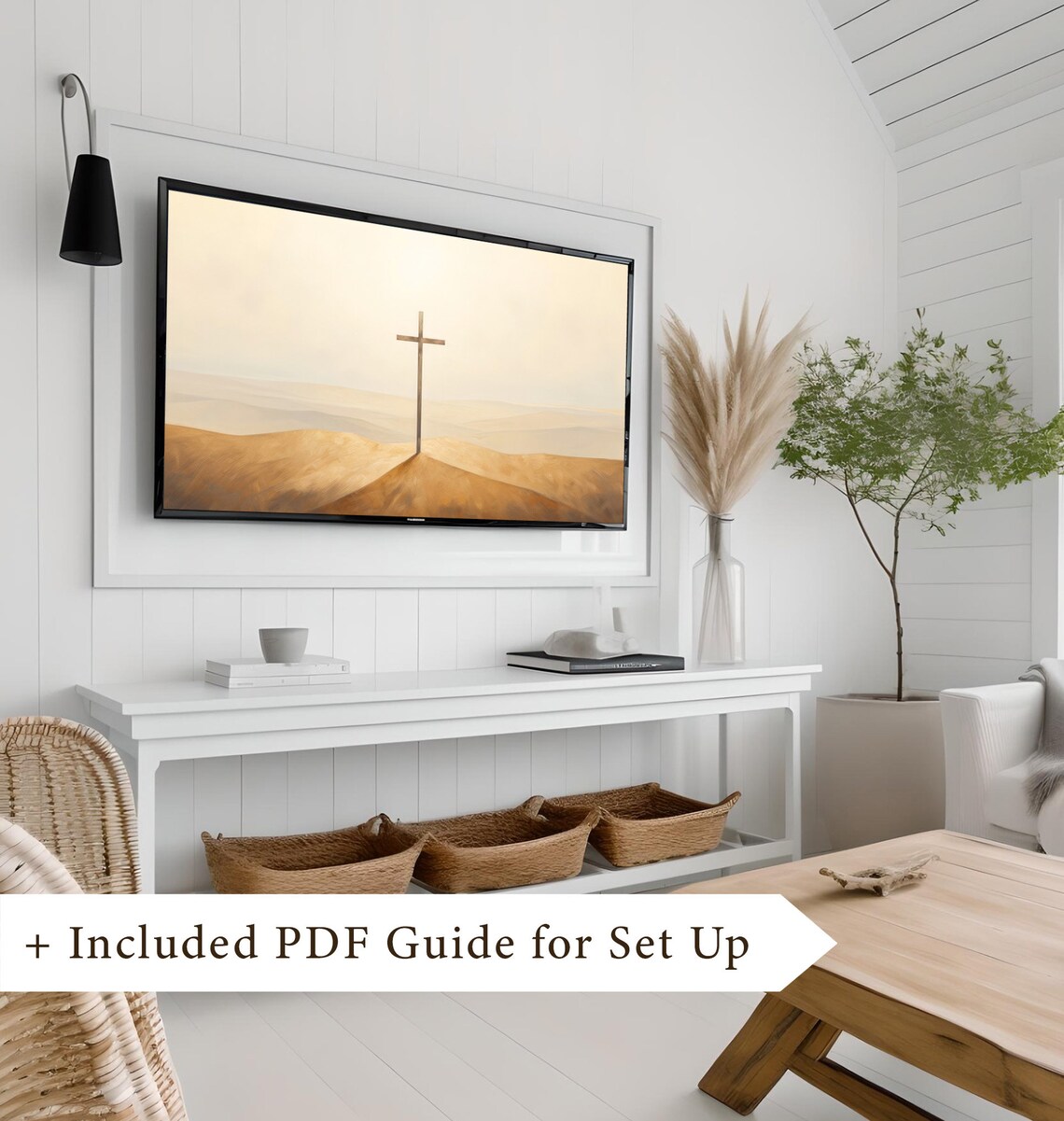 Christian Cross Tv Art Jesus Tv Art Easter Frame Tv Art Christian Tv Art Christian Decor Easter Tv Art Religious Tv Art Minimalist Art 643 - Image 8