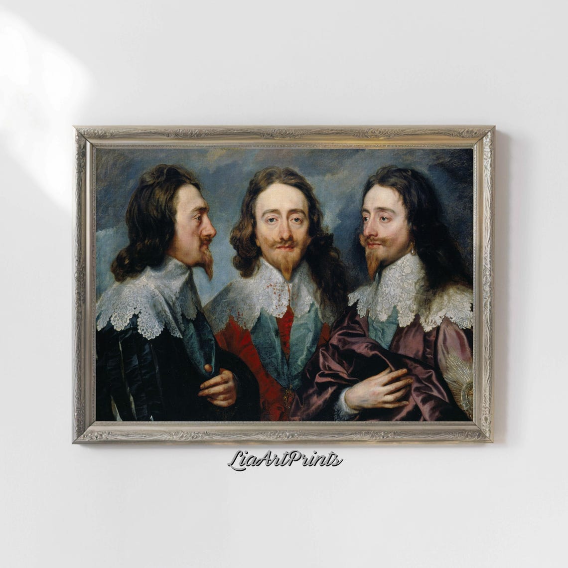 Anthony van Dyck Charles I Triple Portrait Baroque Masterpiece Poster - Image 5