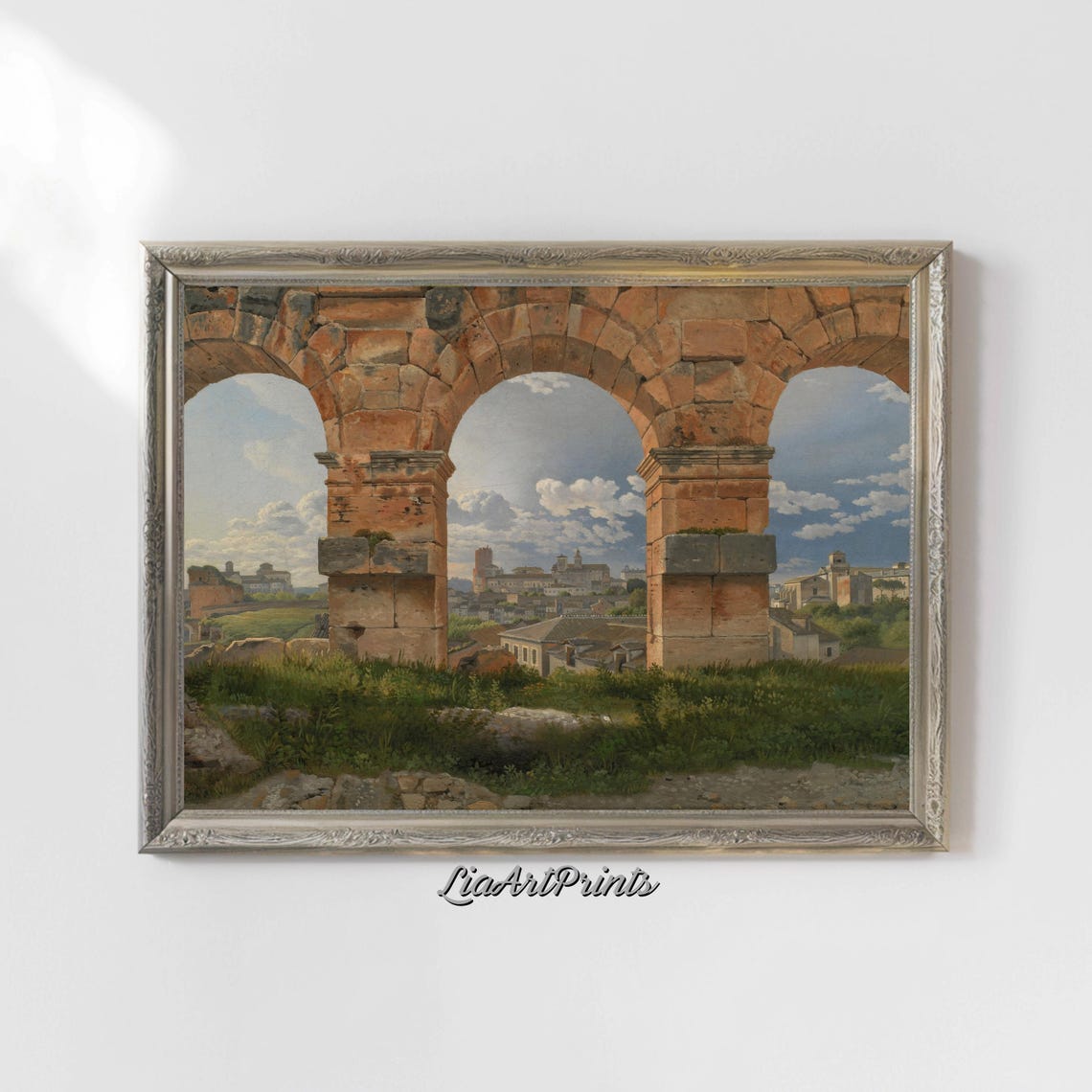 Roman Archway Artwork Vintage Ruins Landscape Print Classical Architecture Wall Art Historical Art Ancient Rome - Image 4