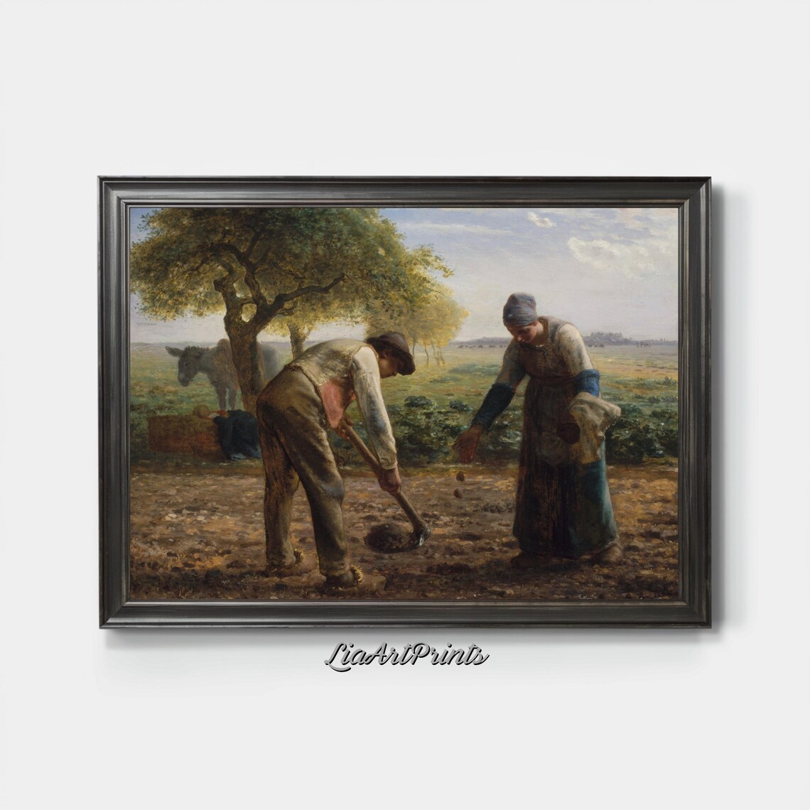 Jean Francois Millet Potato Planters Vintage Peasant Field Poster - Image 4