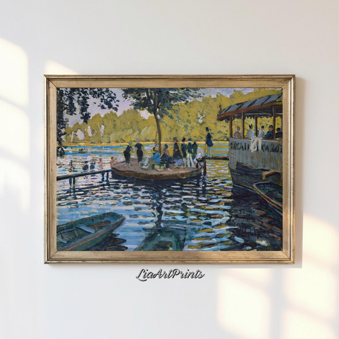Impressionist Boating Scene, Classic French Art Print
