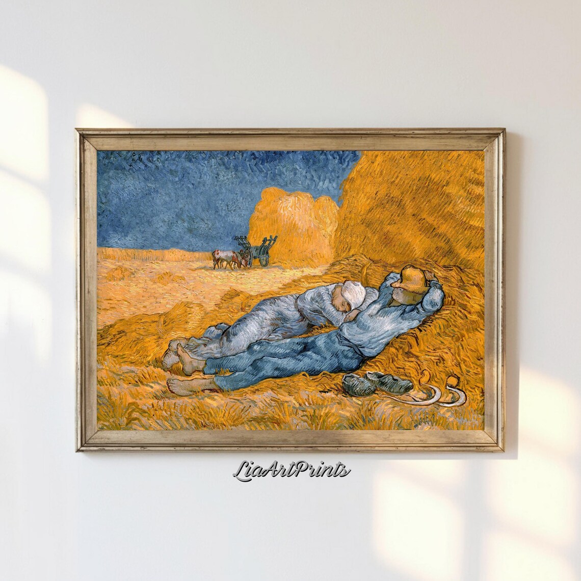 Harvest Rest, Van Gogh Inspired Countryside Scene