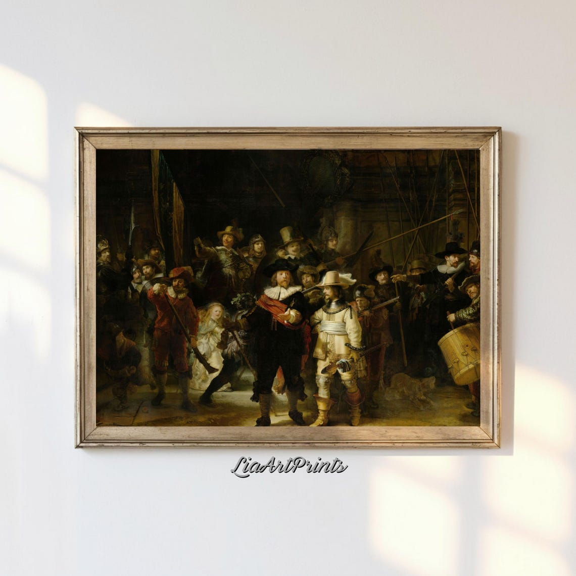 Rembrandts The Night Watch Dutch Golden Age Art Print Classic Historical Masterpiece