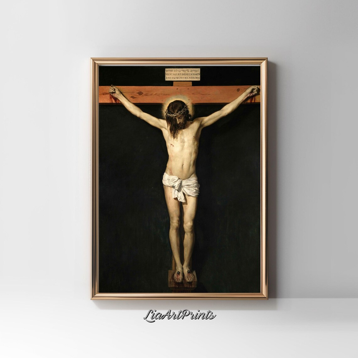 Christ Crucified Diego Velazquez Dramatic Baroque Crucifixion Poster - Image 2