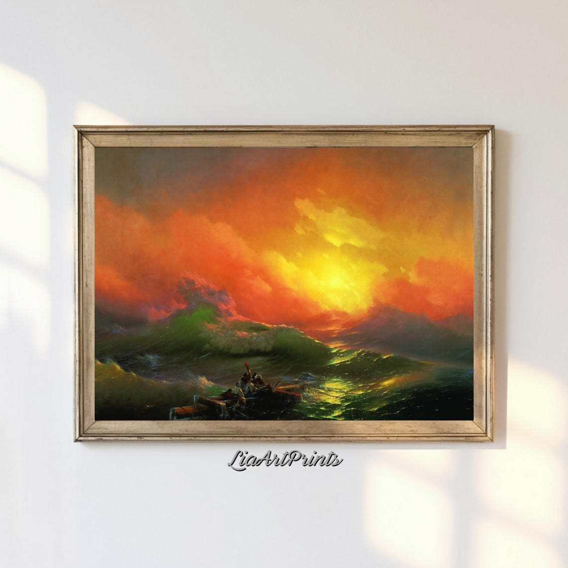 Ivan Aivazovsky The Ninth Wave Dramatic Stormy Sea Shipwreck Poster