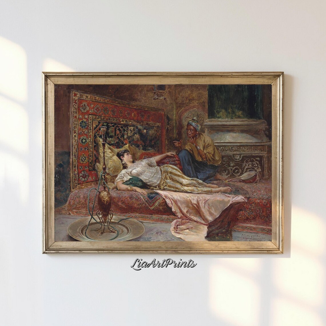 Exotic Oriental Scene, Romantic Ottoman Artwork