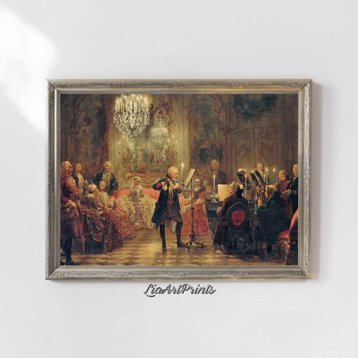 Classical Concert Salon Candlelit Violin Vintage Music Performance Poster - Image 4