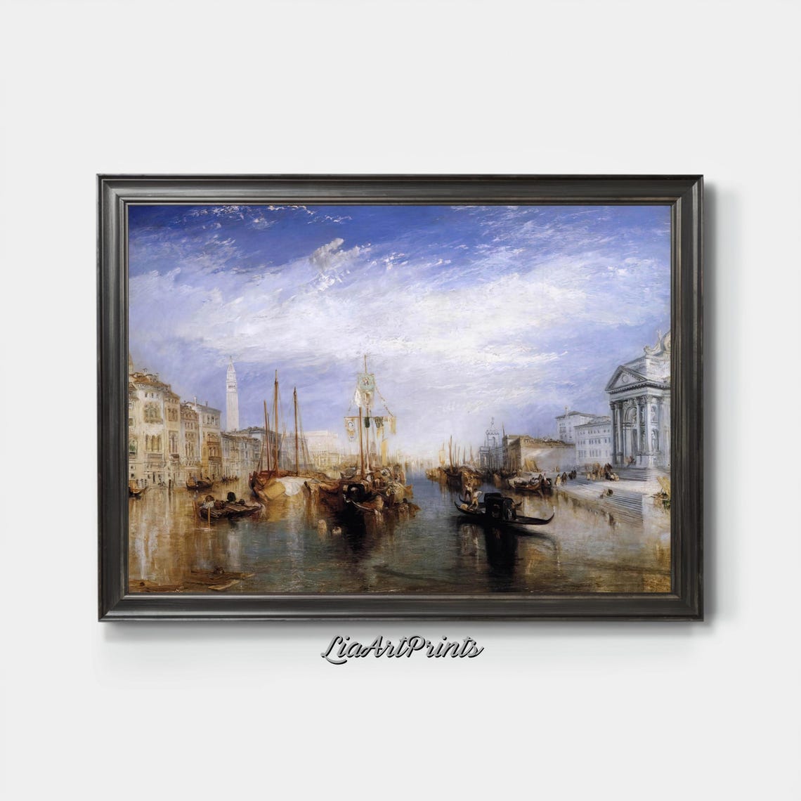Grand Canal Venice Classic Venetian Maritime Gondola Scene Art Poster - Image 3