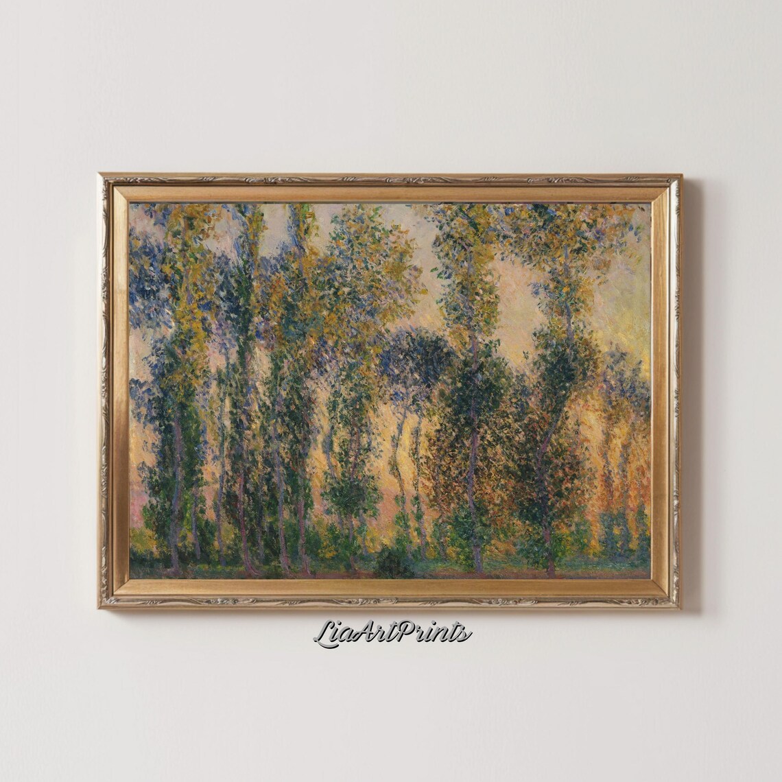 Impressionist Forest Art Print, Elegant Landscape Decor - Image 5