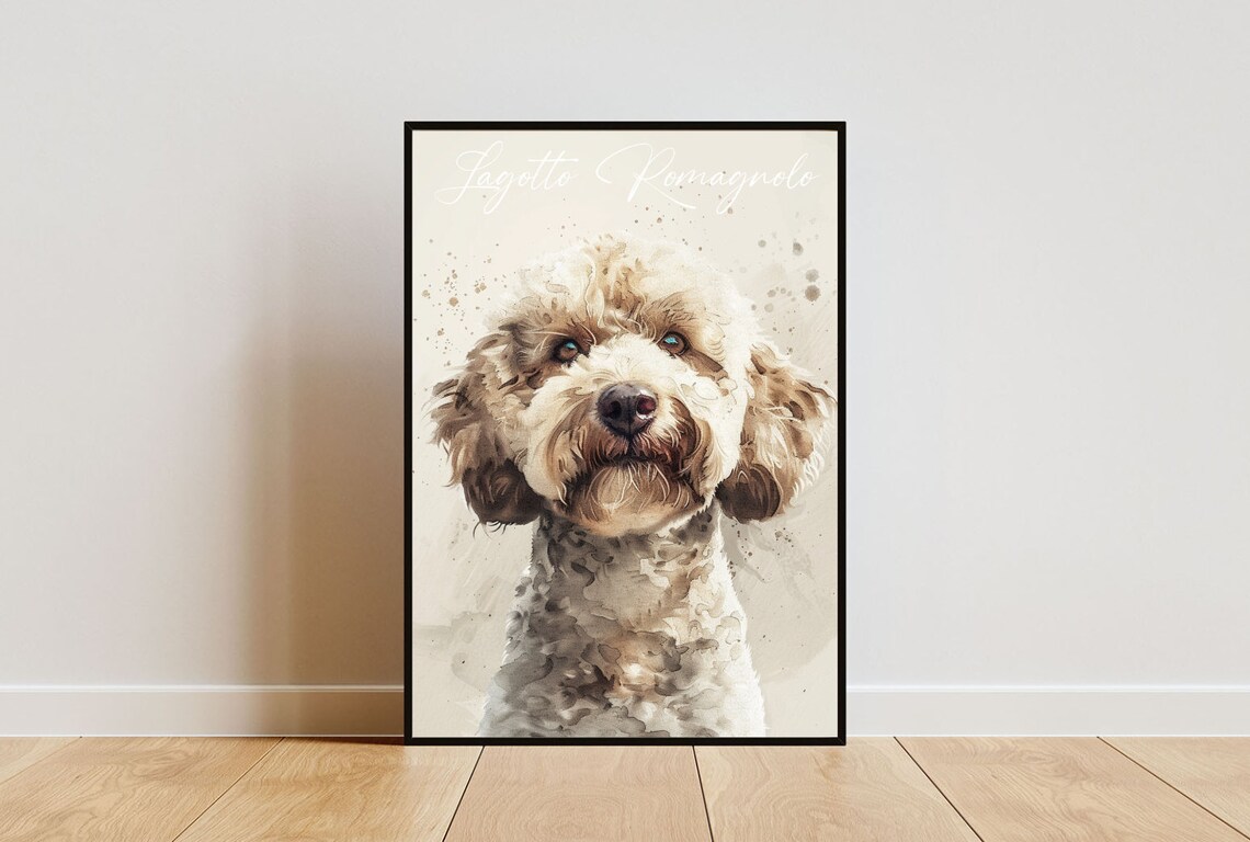 Lagotto Romagnolo Personalised Dog Photo Poster