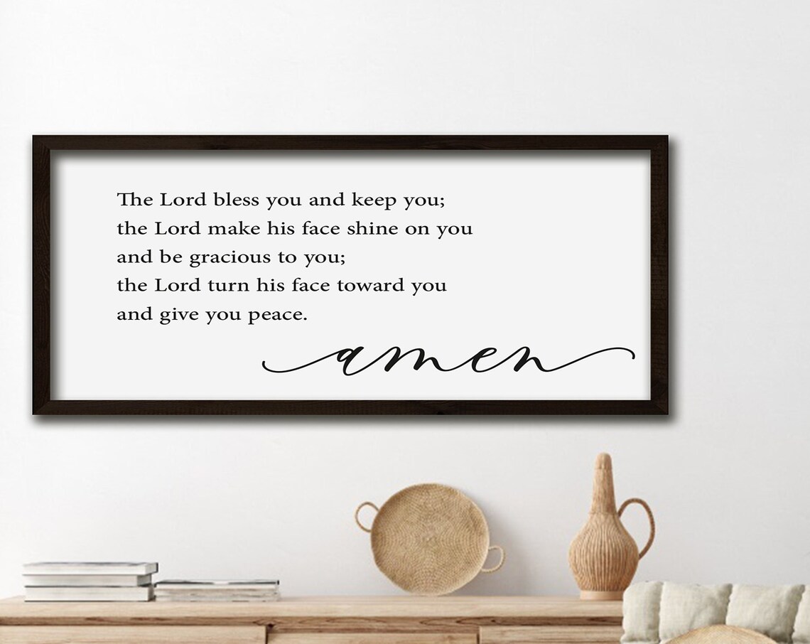 May The Lord Bless You And Keep You Scripture Art Print