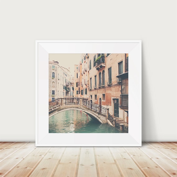 Venice Canal Photograph, Italian Travel Poster