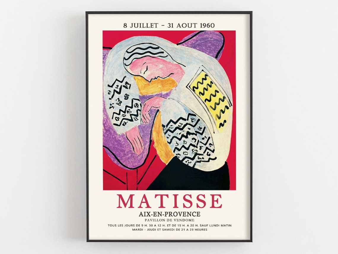 Matisse La Femme The Dream Print Matisse Exhibition Poster Museum Wall Art Decor Fauvism Artwork Artist Gifts Impressionist Painting