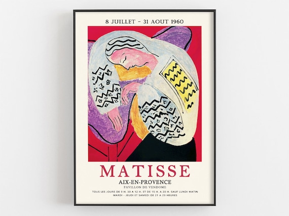 Henri Matisse Sleeping Woman Fauvist 1960 Aix en Provence Exhibition Poster