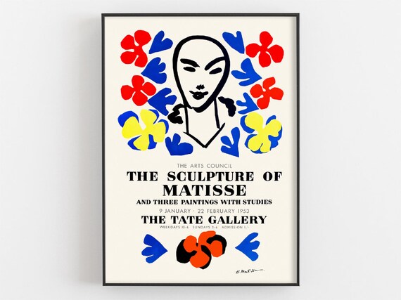 The Sculpture of Matisse Tate Gallery 1953 London Exhibition Poster