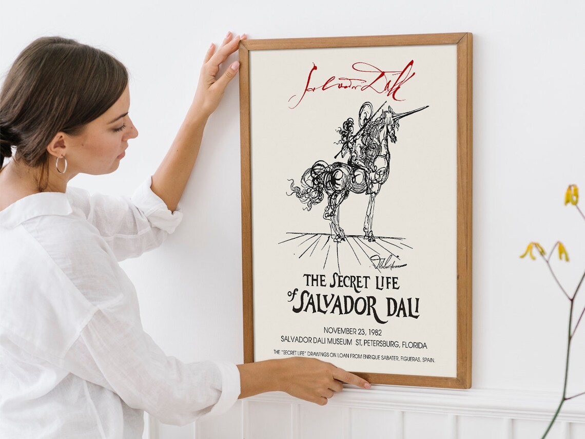 Salvador Dali The Secret Life 1982 Florida Museum Exhibition Poster - Image 4