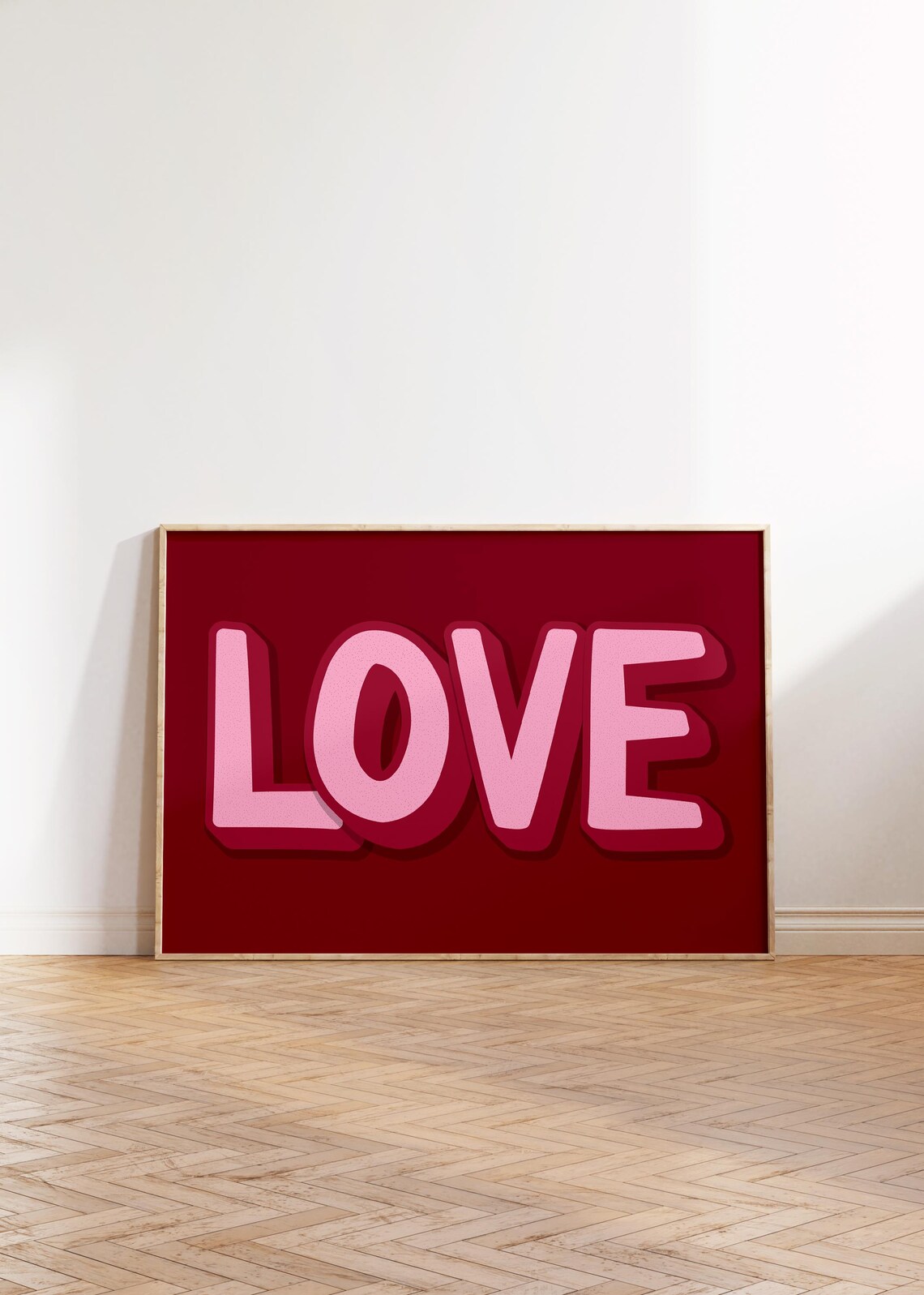 Love Red Sign, Trendy Valentine Minimalist Poster - Image 5