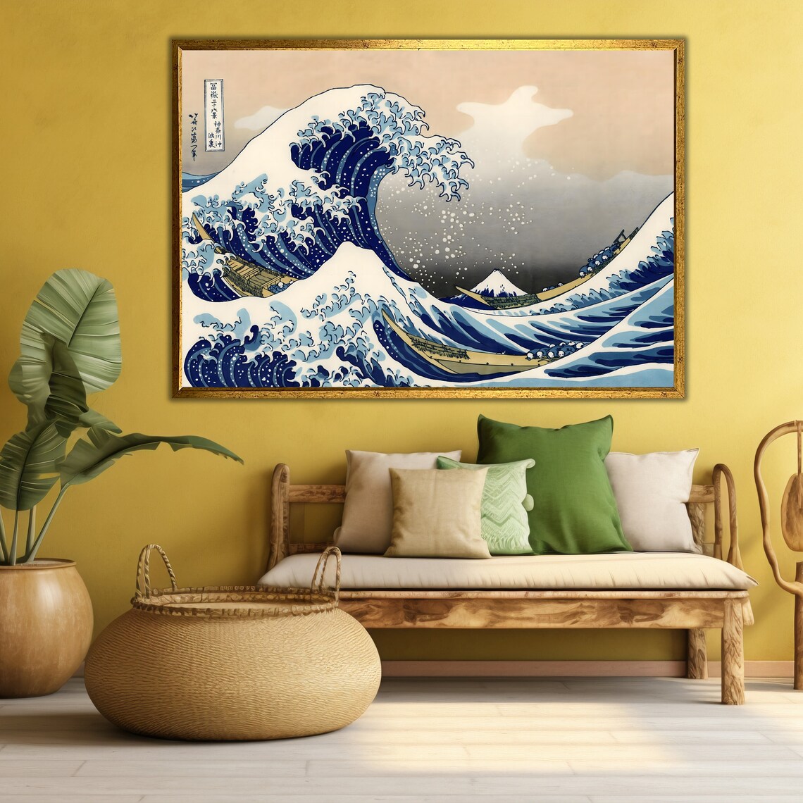 The Great Wave Off Kanagawa Hokusai Japanese Woodblock Ukiyo E Art Print - Image 5