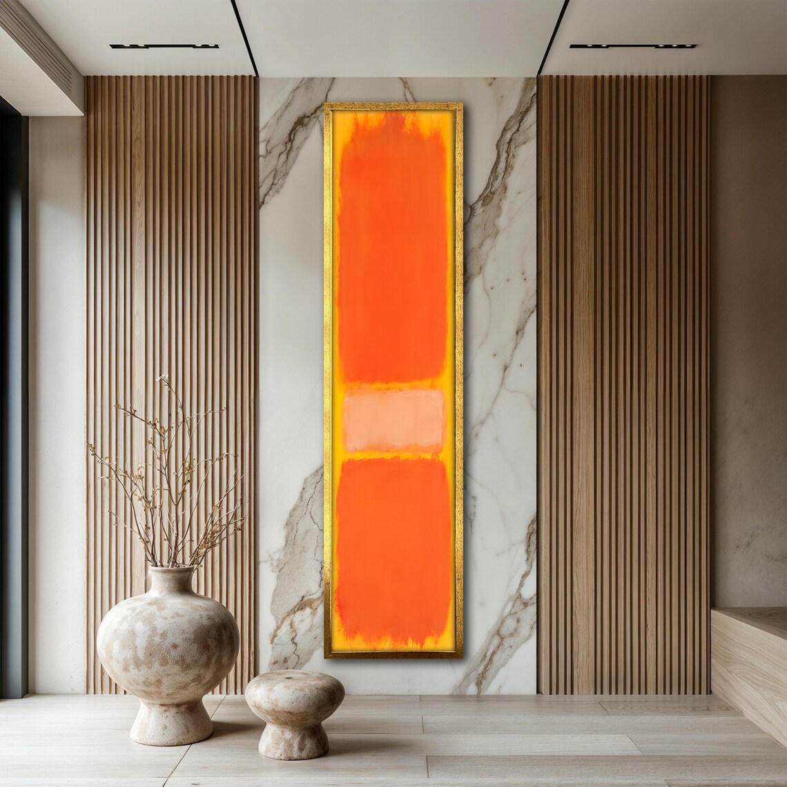 Mark Rothko Inspired Abstract Art Large Vertical Wall Decor Modern Minimalist Painting Long Thin Wall Art Rothko Art Unique Gift