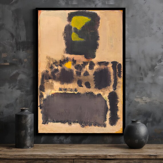 Mark Rothko Print Abstract Expressionist Artwork Vintage Style Large Wall Decor Gift Idea