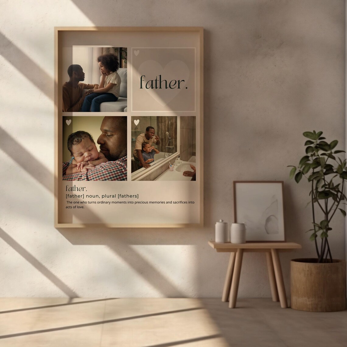 Father Definition Customizable Dad Gift Collage - Image 4