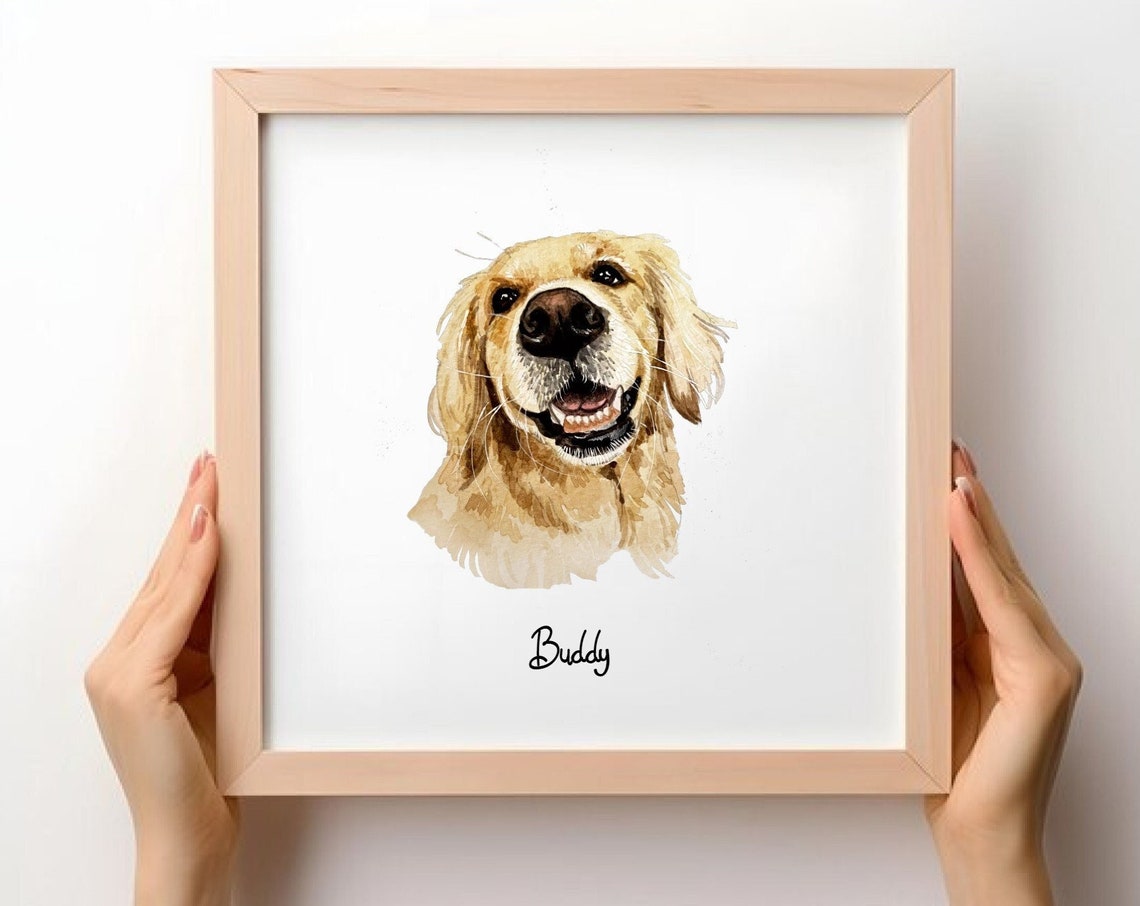 Custom Pet Portrait, Hand Painted Watercolor - Image 4
