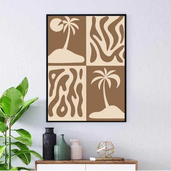Abstract Art Print Wall Poster Home Decor Minimalistic Style Illustration Unique Artwork Only