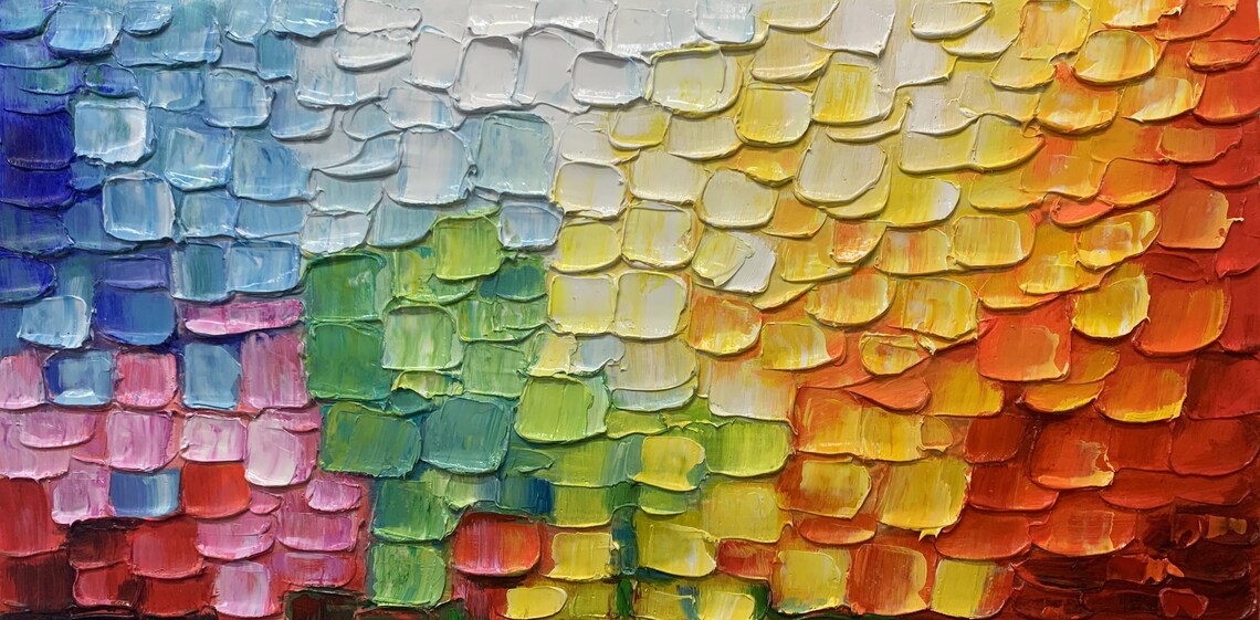 Vibrant Abstract Textured Art, Bold Modern Layers - Image 4