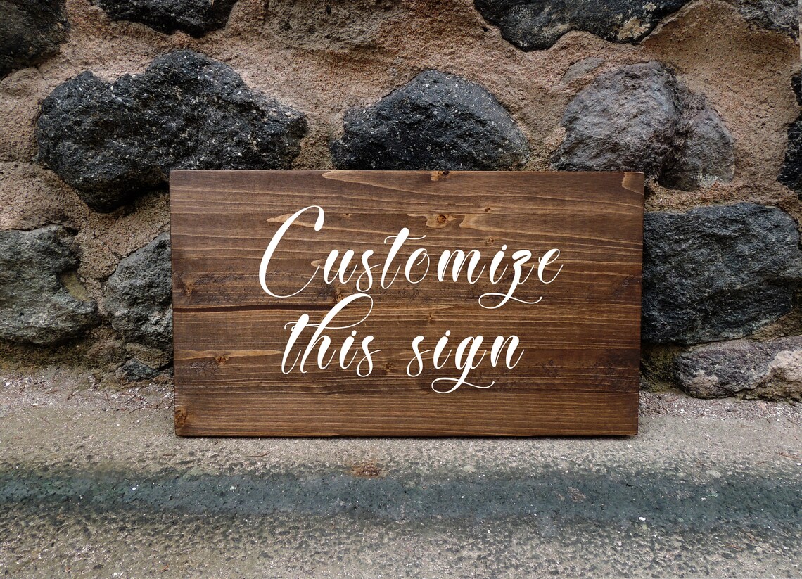 Custom Wood Signs Personalized Wooden Plaque, Quote Art