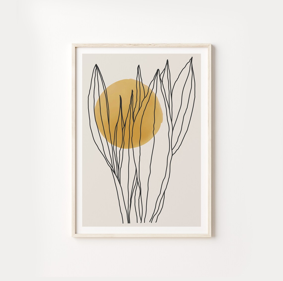 Botanical Wall Art, Contemporary Minimalist Print - Image 3