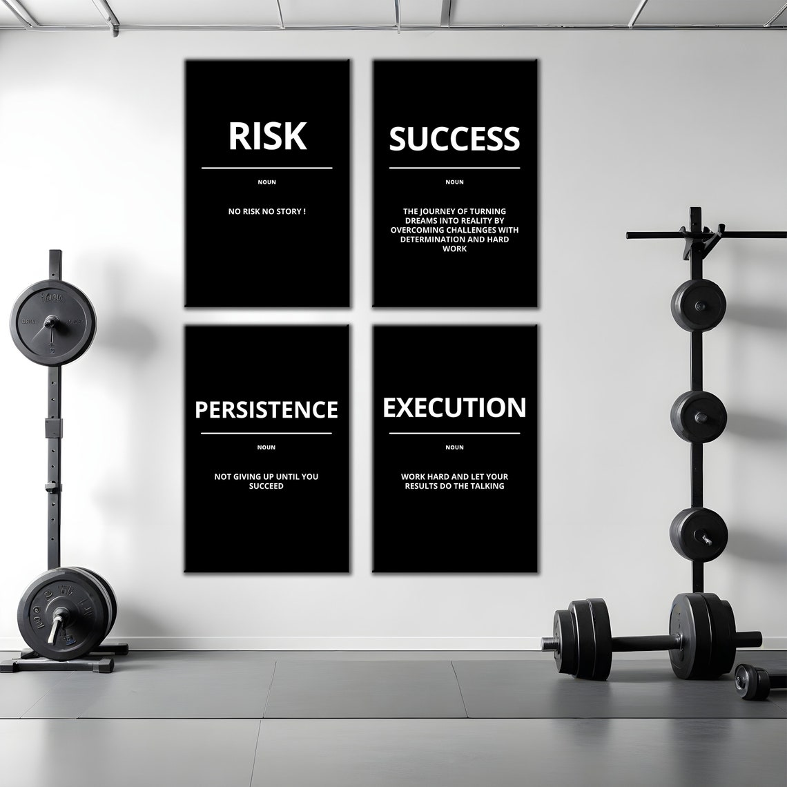 Success Definition Noun Dreams Reality Black Framed Wall Art - Image 5