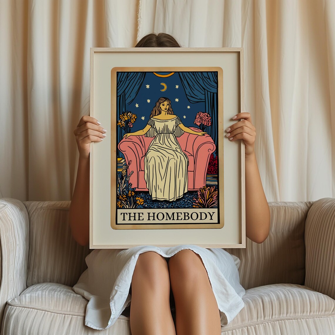 Homebody Tarot Card Art Print, Living Room Decor - Image 2