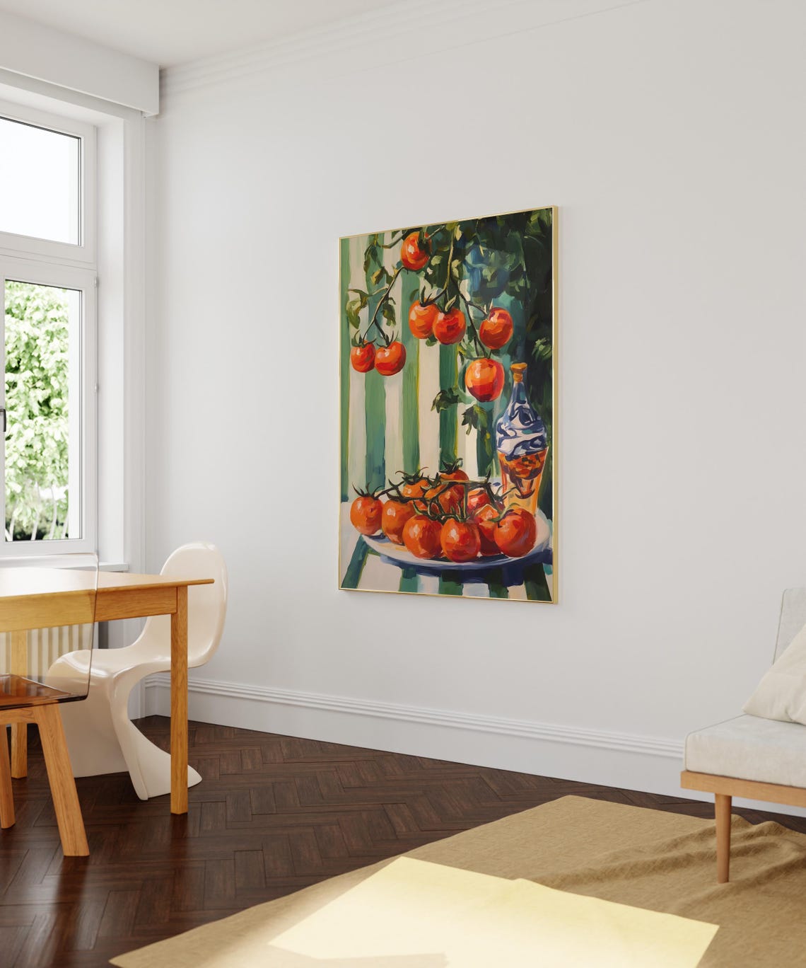 Ripe Red Tomatoes On Vine Italian Kitchen Still Life Scene Poster - Image 2