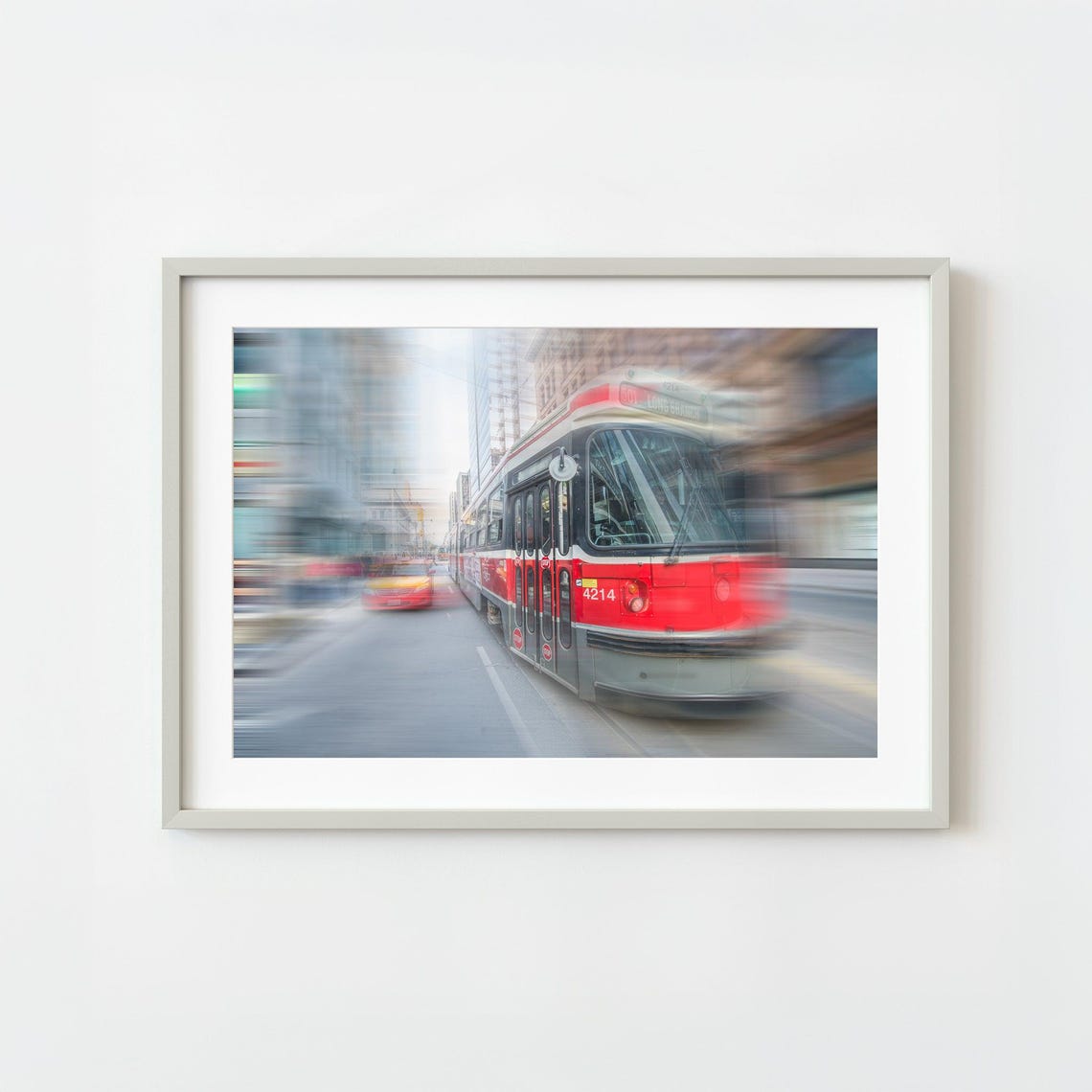 Toronto Canada Ontario Streetcar Urban City Photography Print Cityscape Wall Art Travel Poster