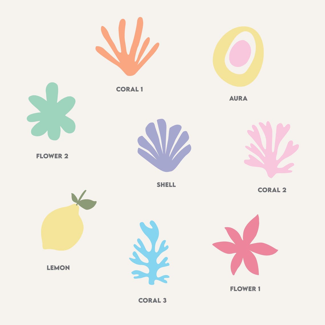Custom Text Beach Coral Poster Personalized Pink Coastal Colorways - Image 4
