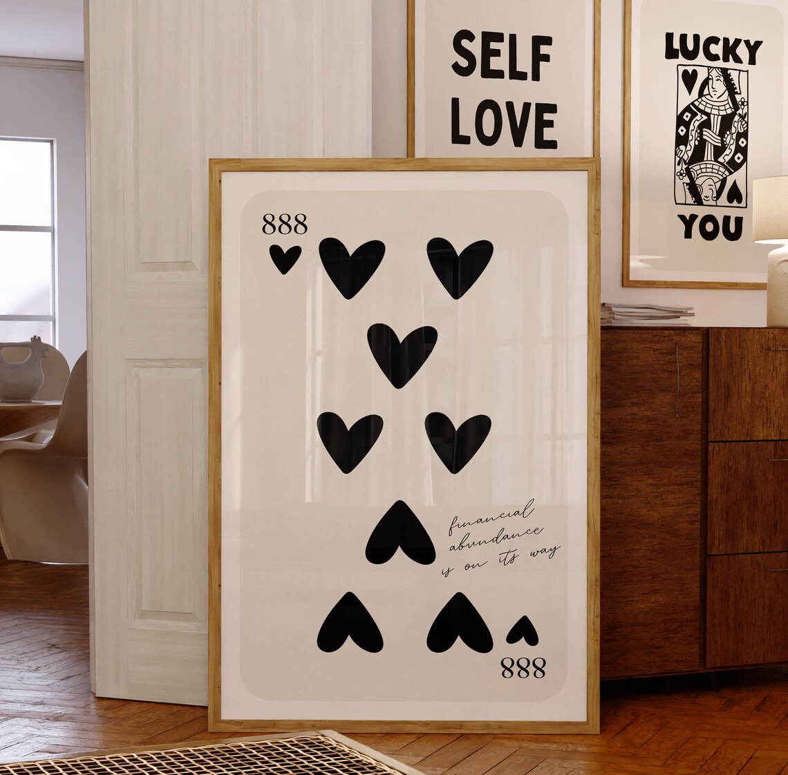 Angel Number 888 Poster, Numerology Wall Art Print