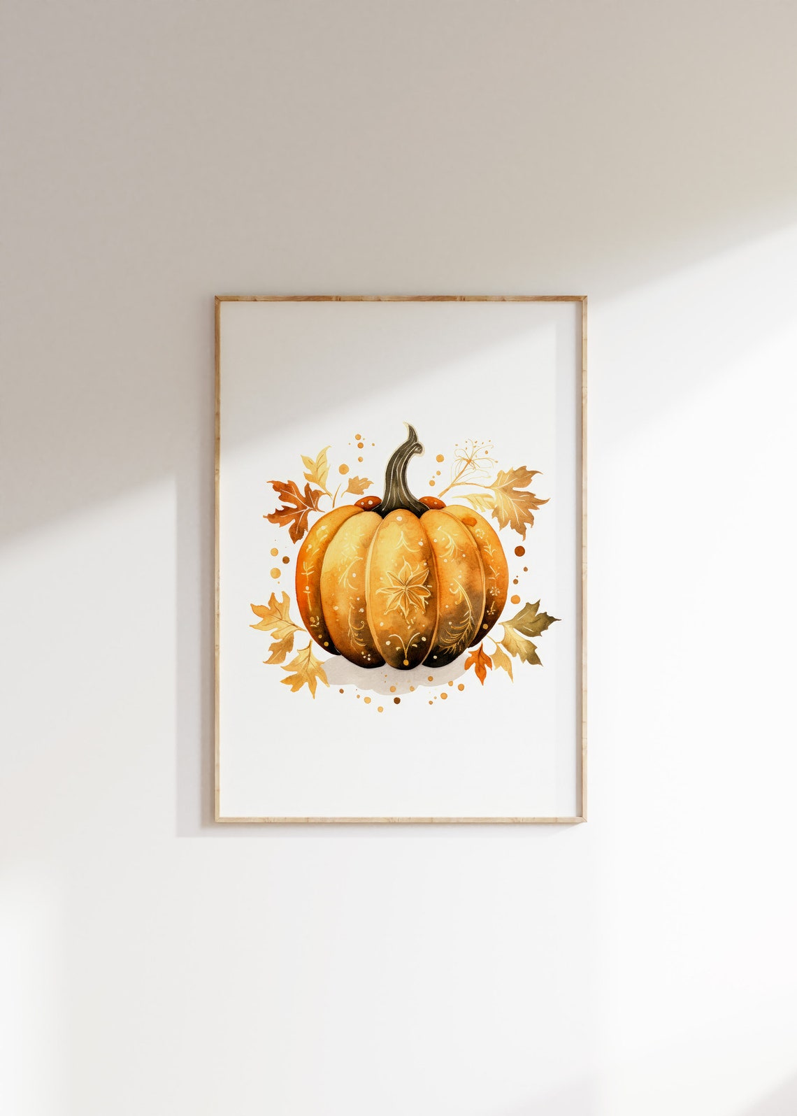 Fall Pumpkin Decorative Halloween Wall Art Kids Decor Prints Gift For Nursery