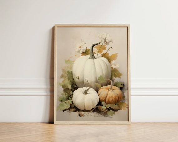 Fall Pumpkins Wall Art Decor Pumpkin Retro Decorations Farmhouse