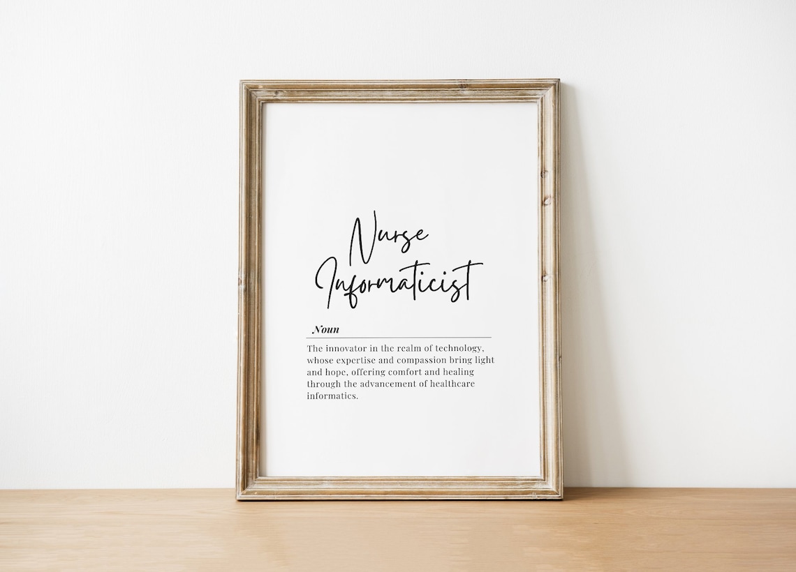 Nurse Informaticist National Nurses Week Art Print