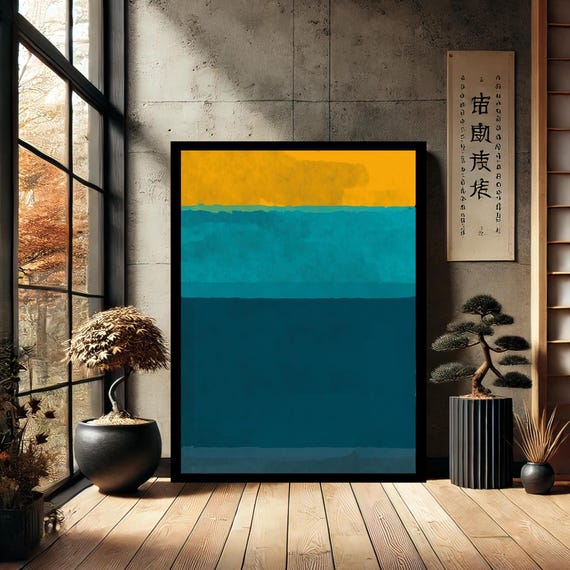 Mark Rothko Minimalist Canvas Print Painting Wall Art Reproduction Abstract Modern Home Decor
