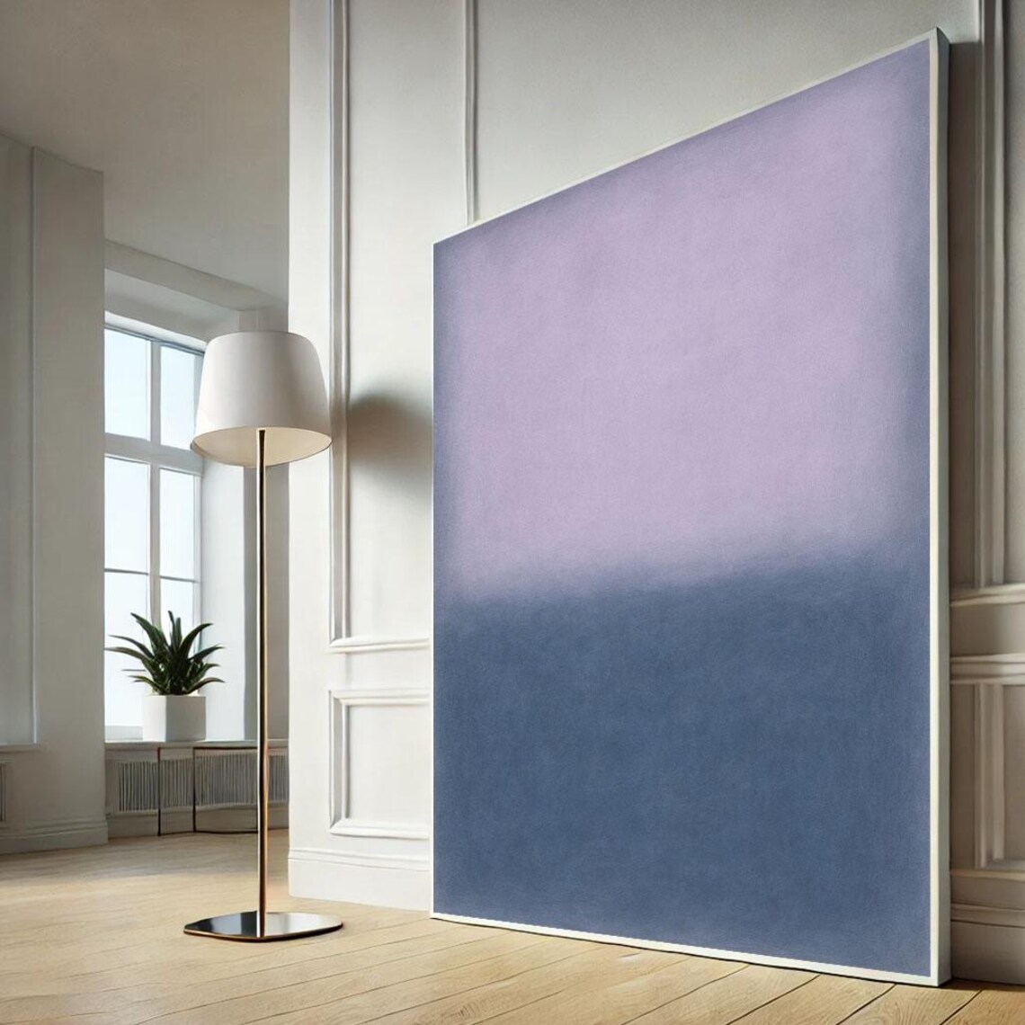 Mark Rothko Inspired Purple Blue Color Field Abstract Poster