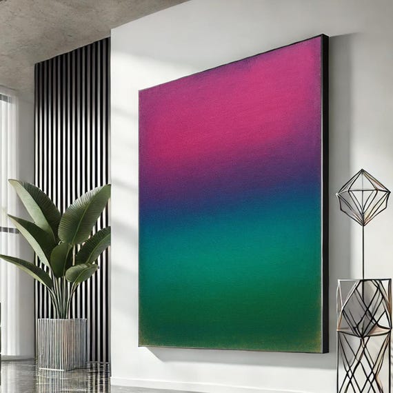 Mark Rothko Gradient Color Field Canvas Minimalist Abstract Wall Art Print Bold Meditative Painting For Modern Homes