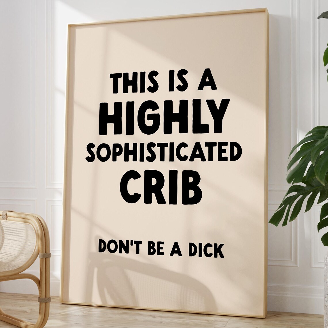 Hallway Print, Funny Entryway Wall Art Poster