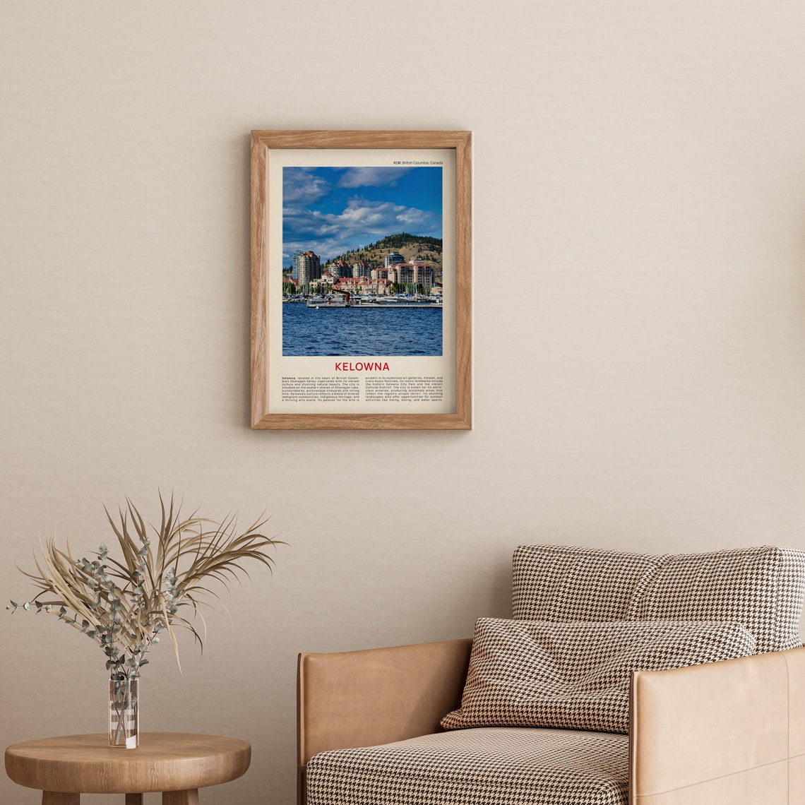 Kelowna British Columbia Harbor Marina Waterfront Photo Poster - Image 4