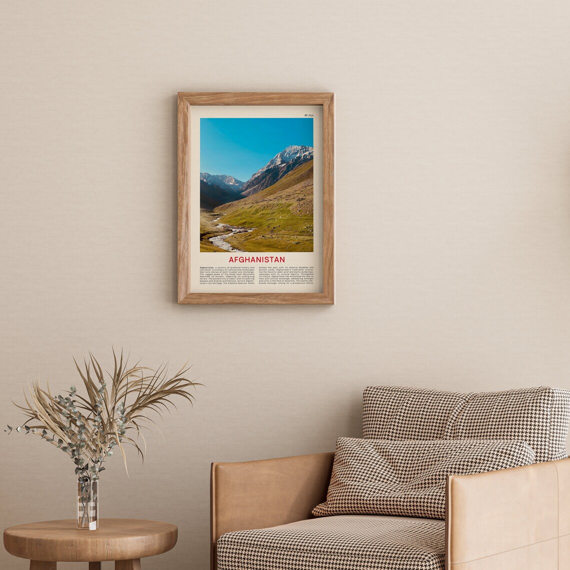 Afghanistan Hindu Kush Mountain Valley Asia Landscape Poster - Image 3