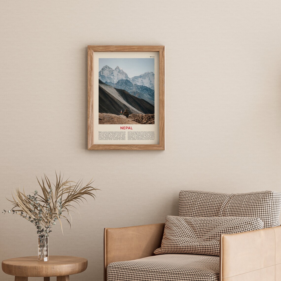Nepal Himalayas Snowy Mount Everest Photography Travel Poster - Image 3